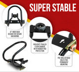 Moto Cinch E-Track Wheel Chock - Floor mount