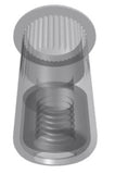 Rivet nuts - used on both single point anchors and longer L-Track